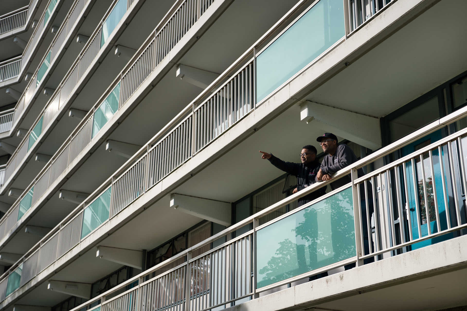 Medewerkers buiten uitzicht